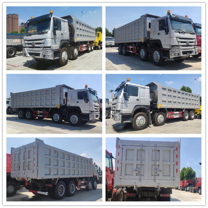 Sinotruk HOWO 8× 4 Dumper Truck Tipper Truck with 50t Load Capacity Front Lifting Dump Truck for Heavy Load