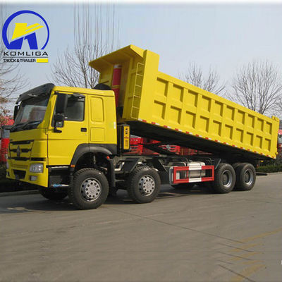 Sinotruk HOWO 12 Wielen 8X4 Dump Truck Tipper Truck met 1200r20 Radiale banden Euro 2