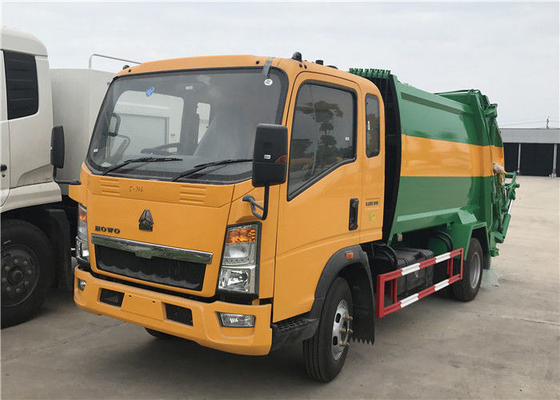 Sino Truck HOWO 4X2 Mini 5 Ton Compactor Garbage Truck Grootte voor Euro 2 emissie standaard