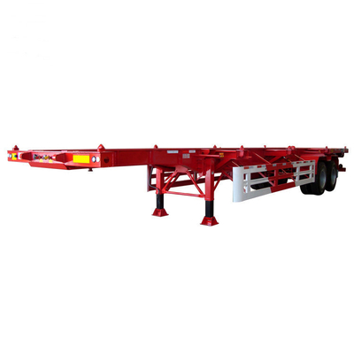 12 banden skelet transport vrachtwagen aanhangwagen voor zware aanhangwagen chassis in het beste geval