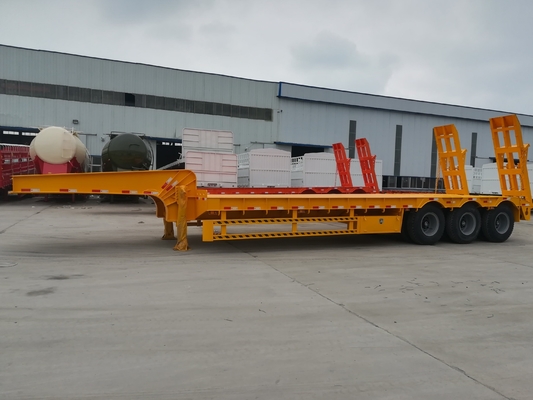 Halve aanhangwagen voor zware lading met rampe en jost van 2,0 of 3,5 inch
