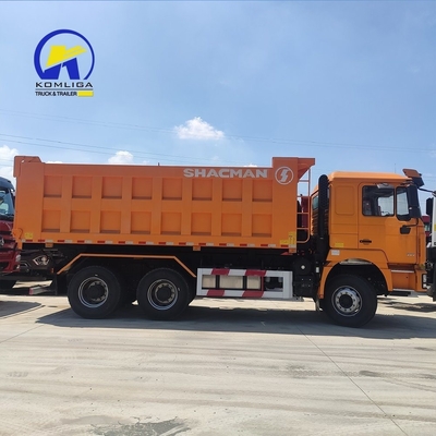 Zware Shacman dumptruck met een capaciteit van 25-30 ton en een laag brandstofverbruik