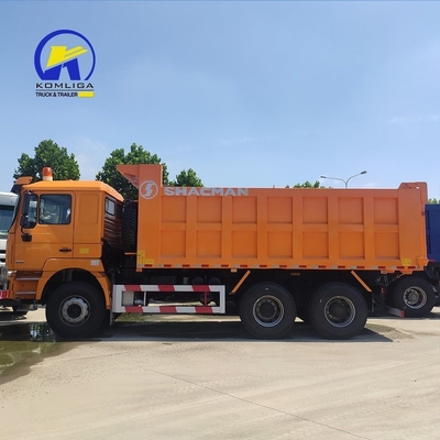 Zware Shacman dumptruck met een capaciteit van 25-30 ton en een laag brandstofverbruik