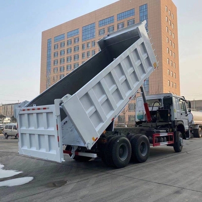 Vooras Hf9 Sinotruk HOWO 6X4 375HP 371HP Vooraanheffen Gebruikte 10 banden Tipper Truck