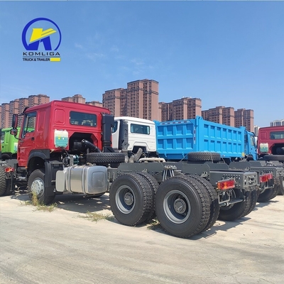 6.5 snelheidsverhouding Sino Truck HOWO 6X4 Prime Mover Trailer Head Tractor Truck met onderdelen