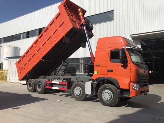 371 pk Sinotruck 40 ton 12 banden HOWO dumper truck met achteruitkijkcamera en blauwe kleur