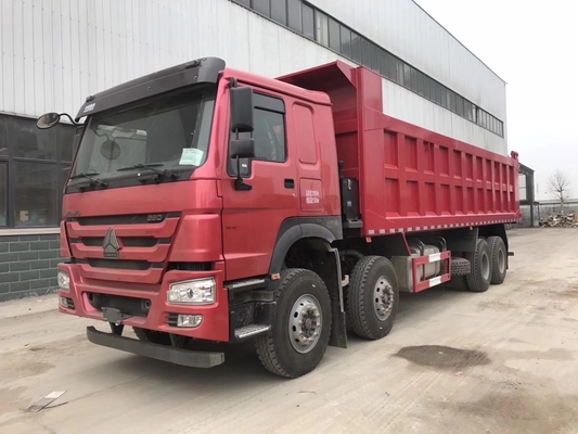 371 pk Sinotruck 40 ton 12 banden HOWO dumper truck met achteruitkijkcamera en blauwe kleur