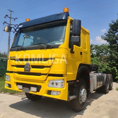 Euro4 Emission 2014 Geel Gebruikte sleeptruck Aanhangwagen sleepontwerp Traktorkoptrucks
