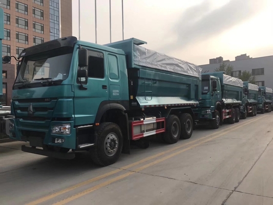 Sinotruk 380HP HOWO Dump Truck in de Filipijnen met Hw76 cabine en DOT bandencertificering