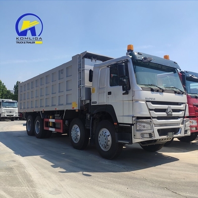 8X4 371HP HOWO Sino Dump Truck Gebruikte Tipper Truck met Ventrale Tipper Hydraulische Lifting