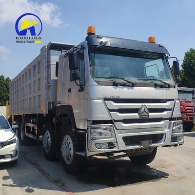 8X4 371HP HOWO Sino Dump Truck Gebruikte Tipper Truck met Ventrale Tipper Hydraulische Lifting