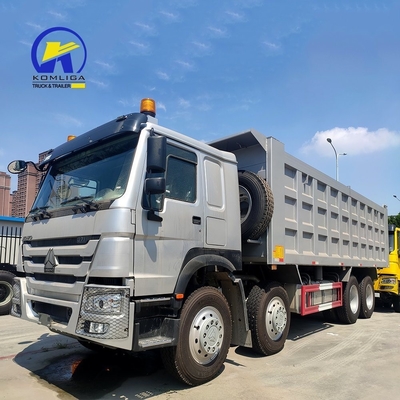 8X4 371HP HOWO Sino Dump Truck Gebruikte Tipper Truck met Ventrale Tipper Hydraulische Lifting