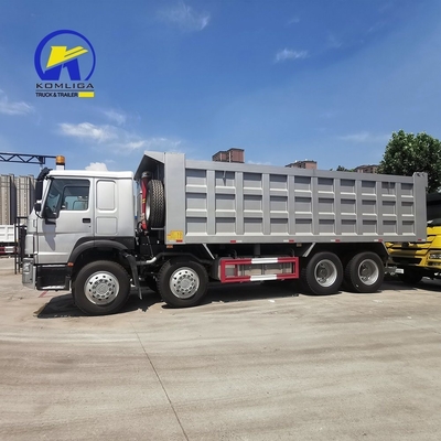 8X4 371HP HOWO Sino Dump Truck Gebruikte Tipper Truck met Ventrale Tipper Hydraulische Lifting