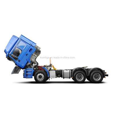 Man 16 ton Twee-stap reductie versnelling Achteras Shacman F3000 6X4 380HP Gebruikte truckkop