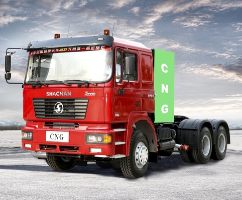 Euro 2 380 pk 420 pk 6*4 Shacman CNG-tractor voor vervoer