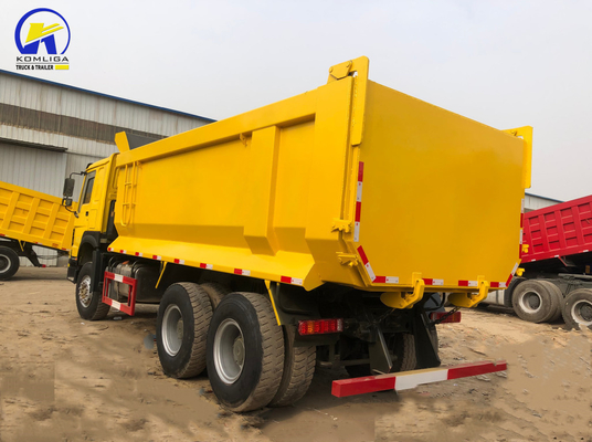 6X4 371 pk Sinotruck HOWO Dump Truck met radialbanden en een motor met een hoge capaciteit