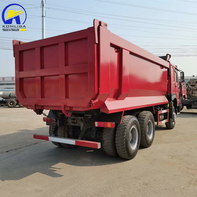 Nigeria Ghana HOWO 375HP Gebruikte Sinotruk dumptruck met Hw76 cabine en 351-450 pk