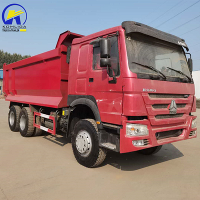 Nigeria Ghana HOWO 375HP Gebruikte Sinotruk dumptruck met Hw76 cabine en 351-450 pk