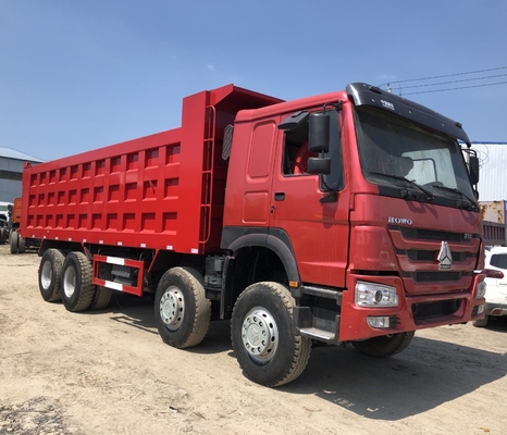 9 ton laadvermogen HOWO Sinotruk 12 wielen dumper 30 ton opheffen door vooras