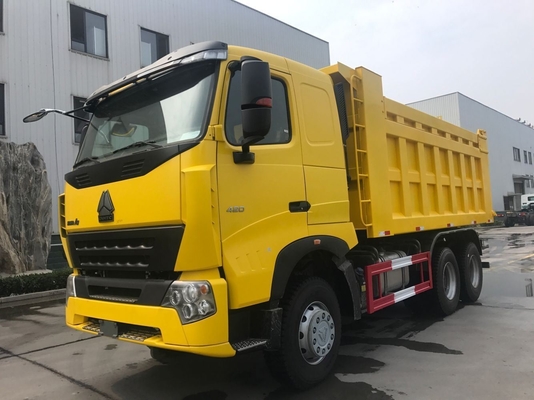 Radiële banden 420 pk 371 pk Sinotruk HOWO A7 Tipper Truck 6X4 Euro 2 emissie standaard