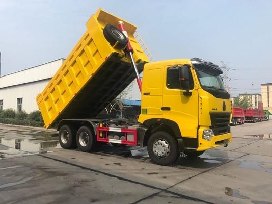 Radiële banden 420 pk 371 pk Sinotruk HOWO A7 Tipper Truck 6X4 Euro 2 emissie standaard