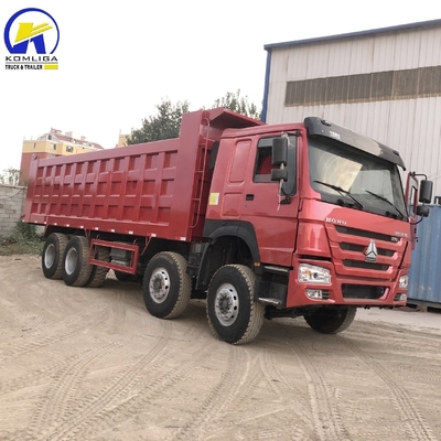 Sinotruk 12 Wheeler gebruikt HOWO 70 Ton 100 Ton Dump Truck 8X4 met Radial Tire Design