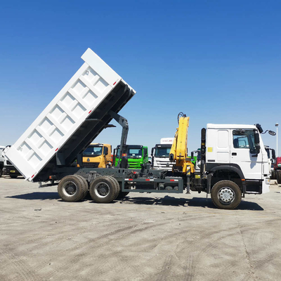 HF9 Vooras HOWO Sino Dump Truck met kraan