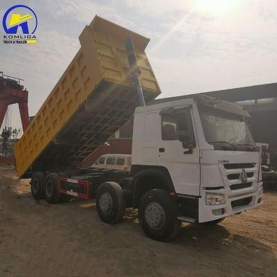 Vooras 9 ton laadvermogen Sinotruk HOWO 40 ton Gebruikte dumper 8500*2500*3400mm