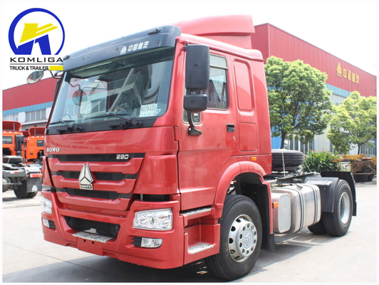 Gebruikte Sinotruck HOWO 4X2 6 wielen lichte trekker hoofd trucks met 16 ton achteras