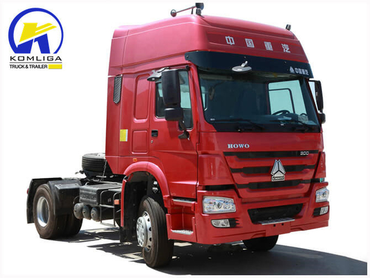 Gebruikte Sinotruck HOWO 4X2 6 wielen lichte trekker hoofd trucks met 16 ton achteras