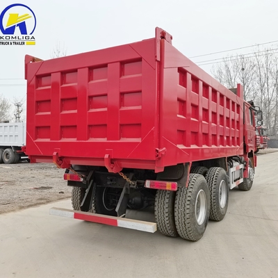 10 wielen 6X4 Shacman dumper truck voor Kenia handgestuurde transmissie en hoge capaciteit