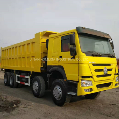 Sino Truck 12 Wheeler Rhd LHD 50tons Tweedehands 8X4 Gebruikte HOWO Tipper Dump Truck voor uw