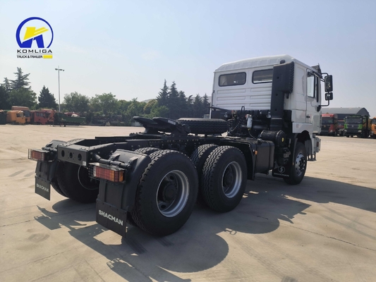 Heavy Duty Shacman Trator Truck Head voor aanhangwagen aangedreven door Cummins Isme 420 Motor Seats ≤5
