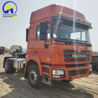 Man 16 Tons Achsaxel Twee-stap reductieversnelling Shacman trekker Truck hoofd voor aanhangwagen