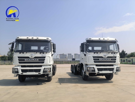 10 wielen zware Shacman trekker truck hoofd met zitplaatsen ≤ 5 en motorvermogen &gt; 8L