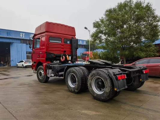 Gebruikte Shacman 10 banden trekker vrachtwagen met man 16 ton twee-stap reductie versnelling achteras