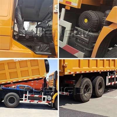 Shacman 6X4 10 wielen dump truck tipper truck met emmer afmeting 5600X2300X1500