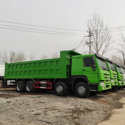 Euro 2 emissie standaard Gebruikte Sinotruk HOWO 375HP dumptruck met 1200r20 radiale banden