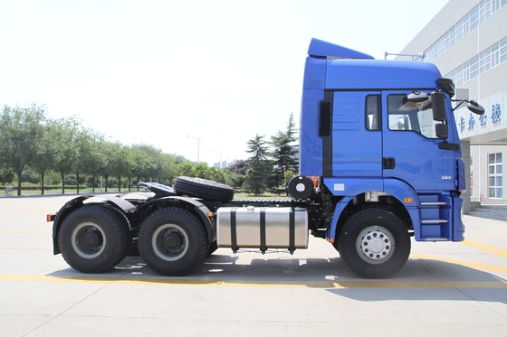 2 assen 3 assen Shacman 4X2 6X4 Tractor Truck Prime Mover met 400L aluminium olie tank