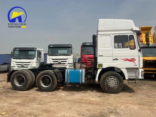 Radial Tire Design Shacman 6X4 Trailer Head Tractor Truck met voorasman 7,5 ton