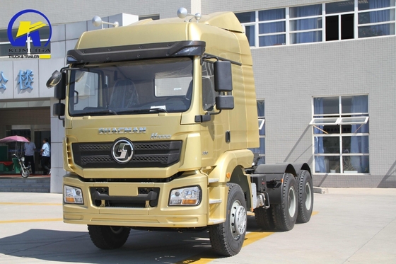 Sturing Heavy Duty 6X4 380HP Shacman F3000 Tractor Gebruikte hoofdtruck met dieselmotor