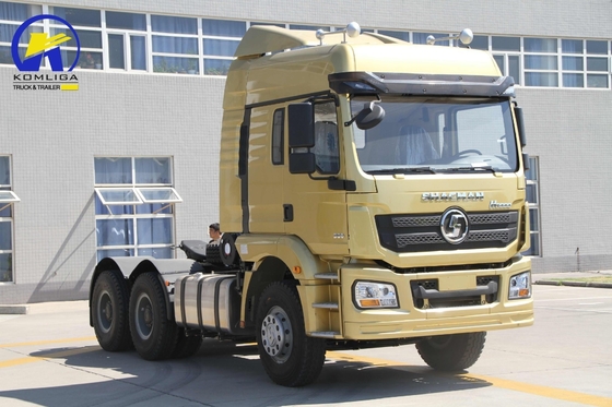 Sturing Heavy Duty 6X4 380HP Shacman F3000 Tractor Gebruikte hoofdtruck met dieselmotor