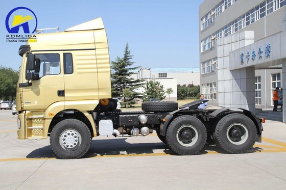 Sturing Heavy Duty 6X4 380HP Shacman F3000 Tractor Gebruikte hoofdtruck met dieselmotor
