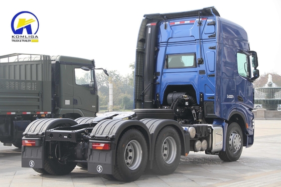 Shacman X6000 6*4 trekker vrachtwagen met man 16 ton Twee-stap reductie versnelling Achteras