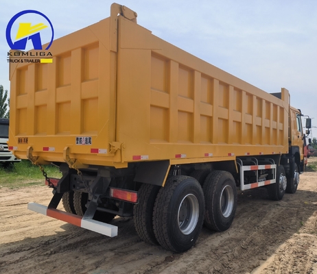 Voorste Lifting Style Sinotruk HOWO 8X4 Dump Truck met grote capaciteit en gele dump