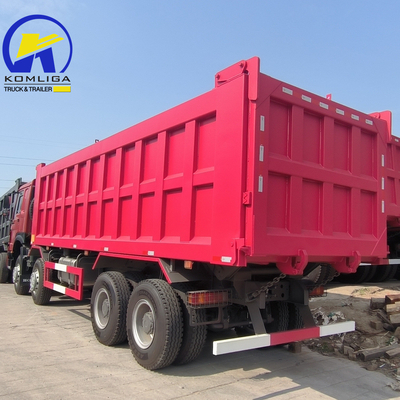 Voorste Lifting Style Sinotruk HOWO 8X4 Dump Truck met grote capaciteit en gele dump