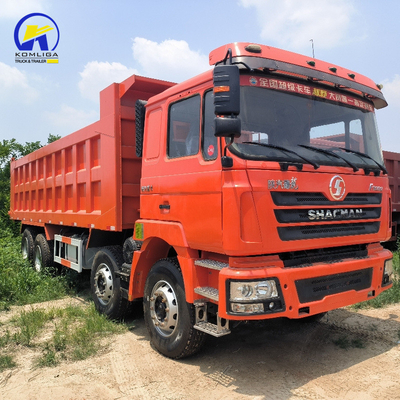Gebruikte 8X4 Shacman Dump Truck band Certificering GCC 16tons Laadcapaciteit Achsaxel