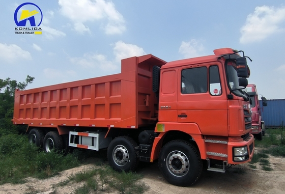Gebruikte 8X4 Shacman Dump Truck band Certificering GCC 16tons Laadcapaciteit Achsaxel