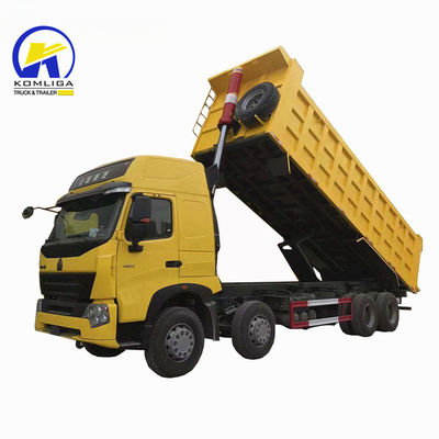 Sinotruk 8X4 HOWO-T7h 420 pk Tipper/Dump Truck met 300L Tanker