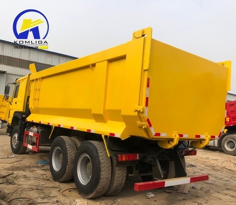 16 ton laadvermogen Achsaxel 10 banden 6X4 HOWO Dump truck voor technische ondersteuning